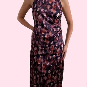 Jason Wu Purple and Pink Floral Midi Dress